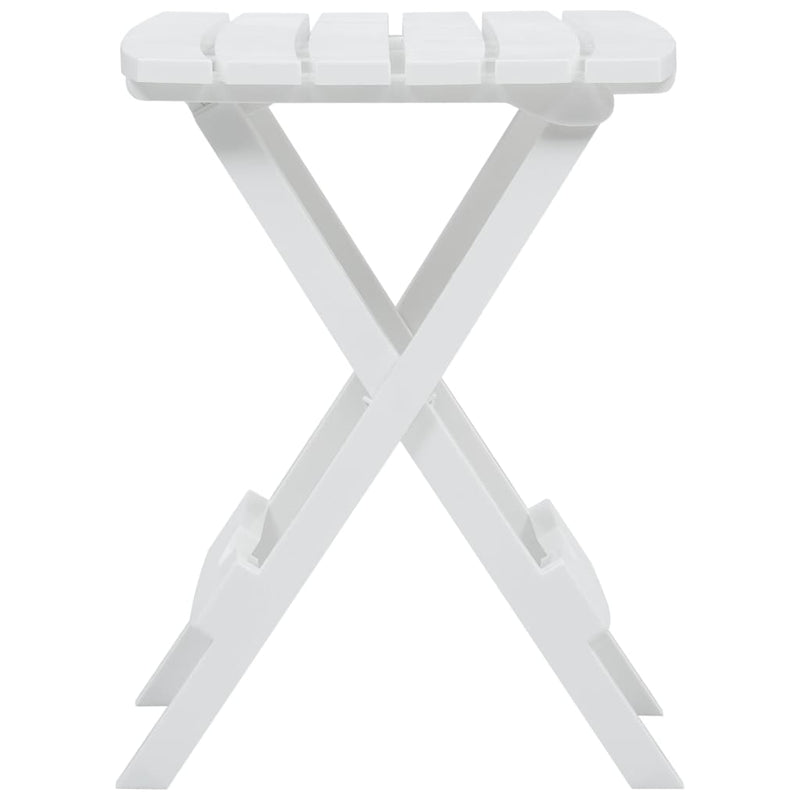 Table en bois pliante pour jardin blanc