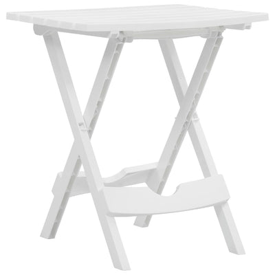 Table en bois pliante pour jardin blanc