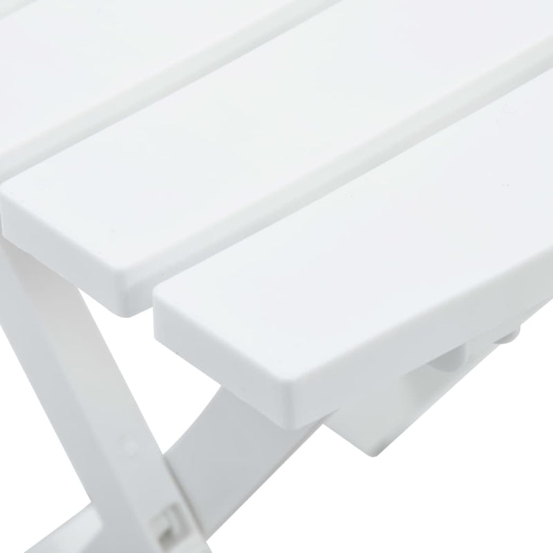 Table en bois pliante pour jardin blanc