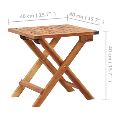 Table en bois raffiné pliante en bois d'acacia solide