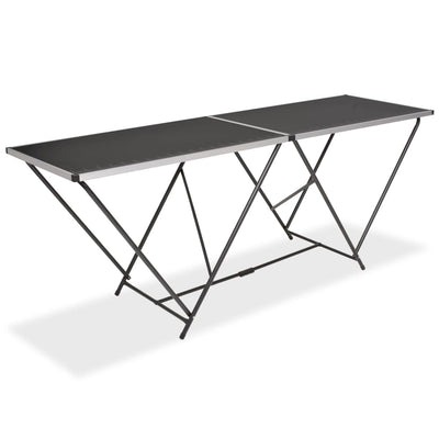 Table pliante polyvalente en fibre de bois et en aluminium