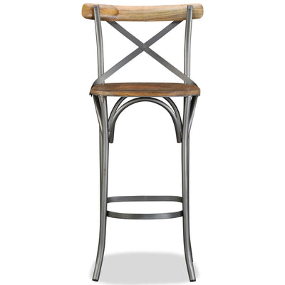 Tabouret pour bar unique en bois de manguier rustique et durable